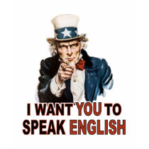I Want You To Speak English Ladies Baby Doll Tee