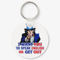 I Want You To Speak English Or Get Out Keychain by Speak_English I Want You To Speak English Or Get Out Keychain
