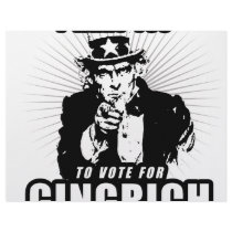 I want you to vote Gingrich letterhead by GingrichShirts I want you to vote Gingrich letterhead