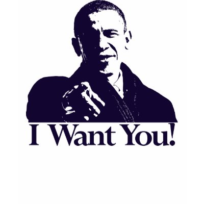 I Want You to Vote Obama! T Shirt by HarryTerry