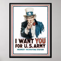 I want you vintage poster posters