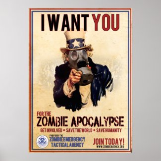 I Want You - Zombie Apocalypse - SUPER VALUE Poster