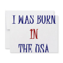 I Was Born In The USA invitations