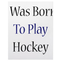 I Was Born To Play Hockey letterhead by Supernova23 I Was Born To Play Hockey letterhead