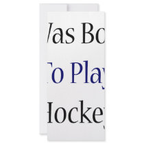 I Was Born To Play Hockey rack cards by Supernova23 I Was Born To Play Hockey rack cards