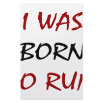 I Was Born To Run Personalized Stationery