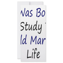 I Was Born To Study The Wild Marine Life rack cards