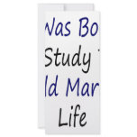 I Was Born To Study The Wild Marine Life Personalized Rack Card