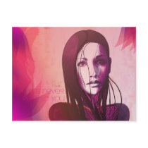 I was never real to you Postcard