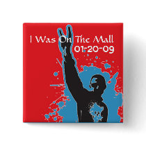 I Was On The Mall inauguration button