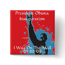I Was On The Mall inauguration button