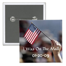 I Was On The Mall inauguration button