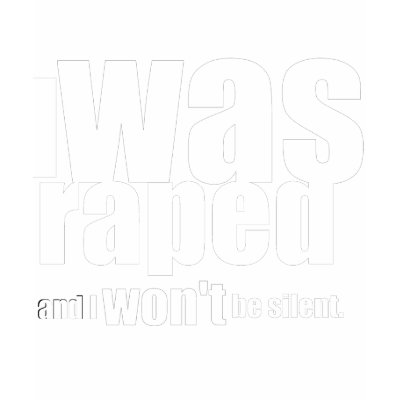 I was raped and I won't be silent Tee Shirt by organizers