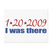 I was There 1-20-09 Obama Postcard