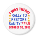 I WAS THERE at the Rally to Restore Sanity Tshirt magnets