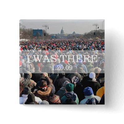 I WAS THERE: Crowd at Inauguration Ceremony Button by BeezKneez