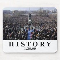 I WAS THERE: Crowd at Inauguration Ceremony mousepads