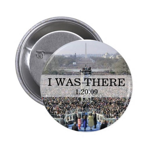 I WAS THERE: Crowd at Inauguration during Ceremony Buttons