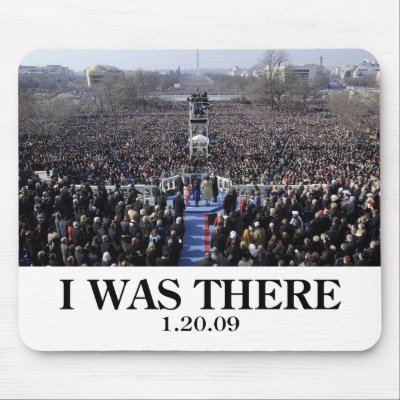 I WAS THERE: Crowd at Inauguration during Ceremony Mouse Mats by BeezKneez