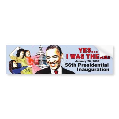 I WAS THERE Obama Inauguration Bumper Stickers by kolormehappy