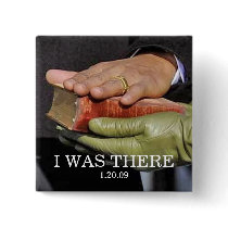 I WAS THERE: President Obama Hand on Lincoln Bible Pinback Buttons