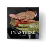 I WAS THERE: President Obama Hand on Lincoln Bible buttons