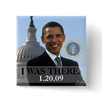 I WAS THERE - President Obama History (Square) button