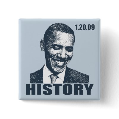 I WAS THERE - President Obama Inauguration pinback button