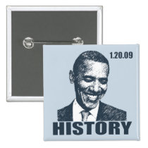 I WAS THERE - President Obama Inauguration buttons