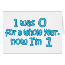 I Was Zero, Now I'm One Cards
