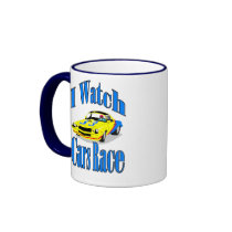 I Watch Cars Race mugs