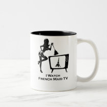 I Watch French Maid TV mugs