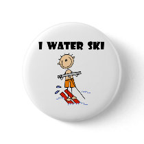 I Water Ski buttons by stick_figures I Water Ski buttons