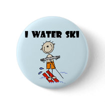 I Water Ski T-shirts and gifts buttons