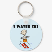 I Water Ski T-shirts and gifts keychains