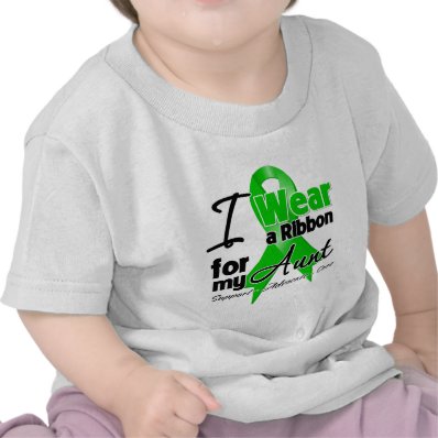 I Wear a Green Ribbon For My Aunt Tee Shirt
