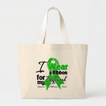 I Wear a Green Ribbon For My Boyfriend Canvas Bag