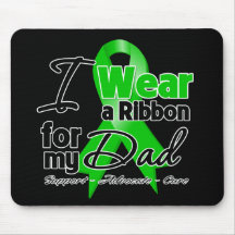 I Wear a Green Ribbon For My Dad Mouse Pads