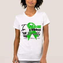 I Wear a Green Ribbon For My Daddy Tee Shirt