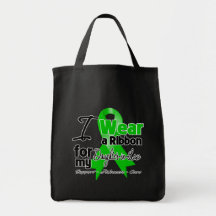 I Wear a Green Ribbon For My Daughter-in-Law Bag