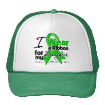 I Wear a Green Ribbon For My Daughter Mesh Hat