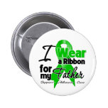 I Wear a Green Ribbon For My Father Button