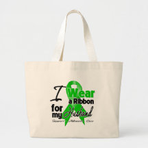 I Wear a Green Ribbon For My Husband Bag