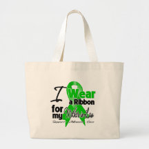 I Wear a Green Ribbon For My Mother-in-Law Bag