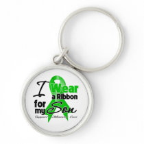 I Wear a Green Ribbon For My Son Keychain