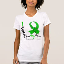 I Wear a Heart Ribbon For My Hero - Kidney Cancer T-shirts