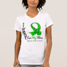I Wear a Heart Ribbon For My Hero - Kidney Cancer T-shirts