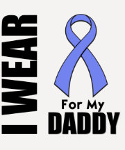 I Wear a Periwinkle Ribbon For My Daddy Tee Shirt