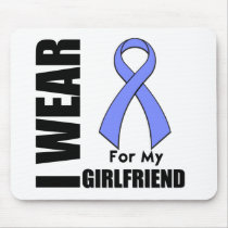 I Wear a Periwinkle Ribbon For My Girlfriend mousepads