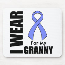 I Wear a Periwinkle Ribbon For My Granny mousepads